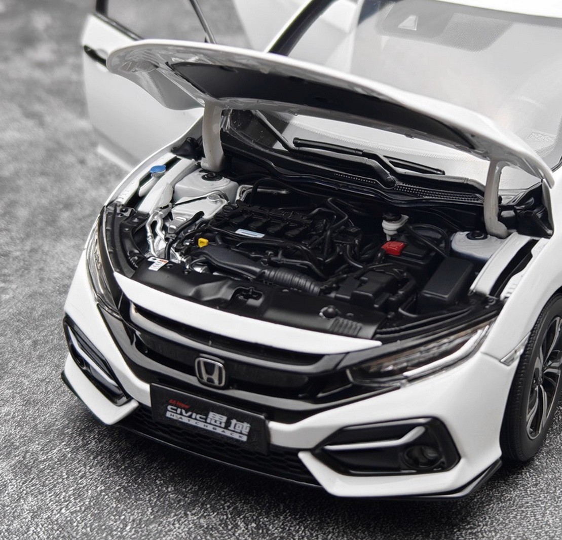 1/18 Honda Civic220 Hatchback ホワイト 1/18 Honda CIVIC Hatchback 220 White Diecast Car Model Toy
