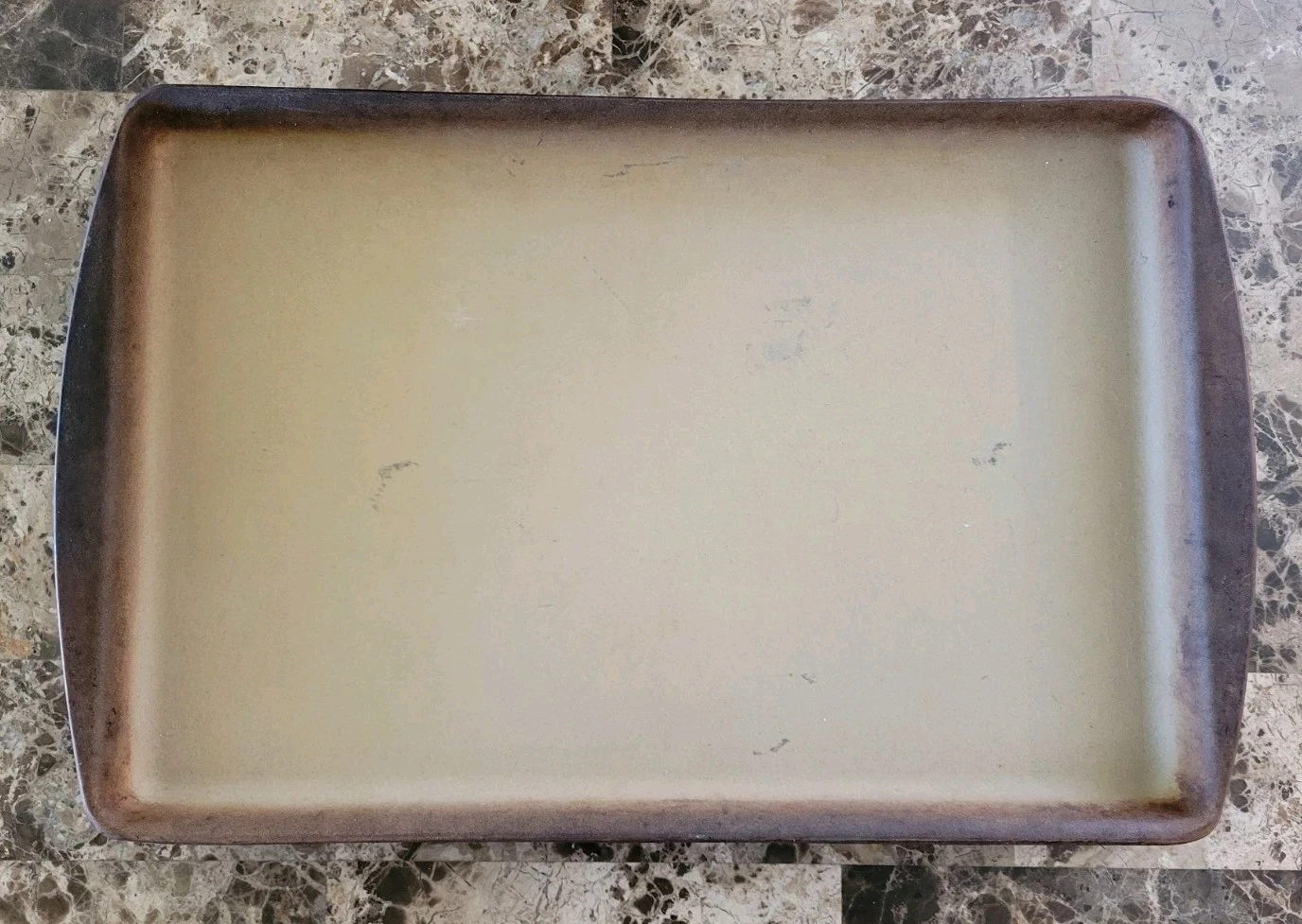 Pampered Chef Stoneware Large Bar Pan 10” x 16” Cookie Baking Sheet Pan w/ Lip