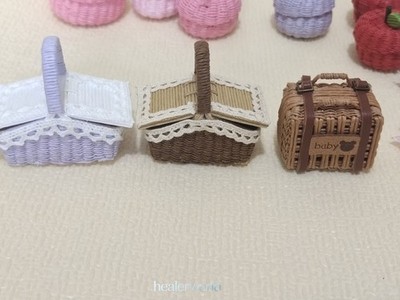 Dollhouse Miniatures Accessories 1:12 Vintage Handmade Bread Basket Bakery