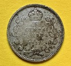 1917 Canada Five Cent King George V. 92.5% Silver. Fine Condition. Charity. ￼ — photo 1