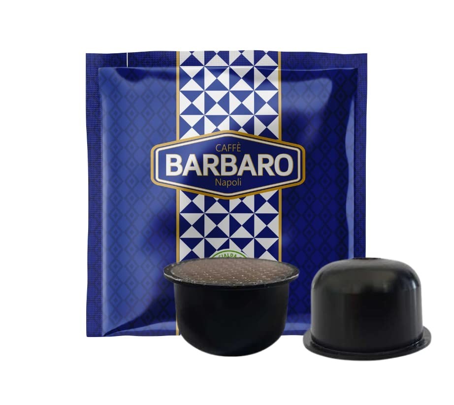 100 Capsule Barbaro Caffè Compatibili Aroma Vero Cremoso Espresso