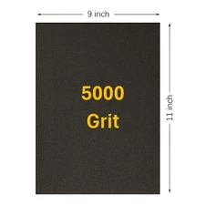 5000 Grit Wet / Dry Sandpaper 9 in. x 11 in. Sheet (25 Sheets)