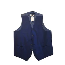 Joseph Abboud Vest Mens XL Extra Large Blue Wool Super 100s Dress Formal
