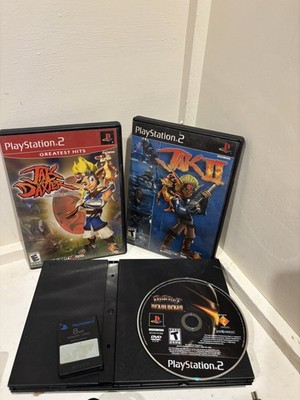 Sony PlayStation 2 Slim Black Console Gaming System SCPH-75001 with 3 JAK games 