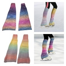 Skating Leg Warmers Leg Sleeve for Women Skating Socks for Winter Sports Workout