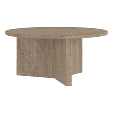 Henn&Hart 36" Antiqued Gray Oak MDF Coffee Table