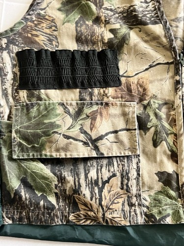 VTG Realtree Sports Afield Size M Camo Hunting Vest - w/ Game Pouch - Picture 5 of 8