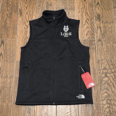 NWT The North Face Mens Full Zip Black Sweater Vest Lobos 1707 Logo Size. Medium