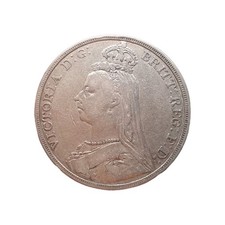 1892 Queen Victoria .925 Silver Crown Coin