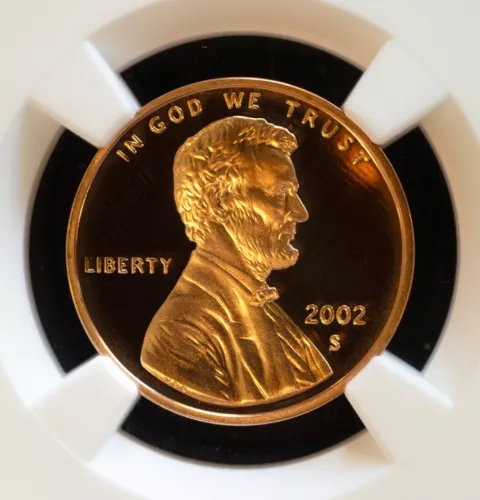 2002 S Lincoln Cent certified PF 70 RD Ultra Cameo  NGC