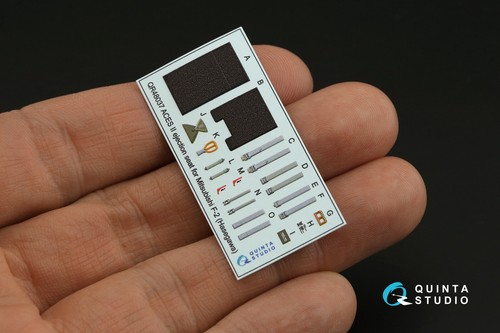 Quinta Studio 1/48 Mitsubishi F-2A impreso en 3D y color interior (Hasegawa) - Imagen 9 de 17
