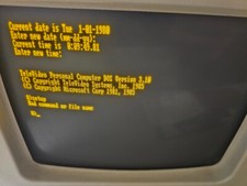 COLUMBIA DATA PRODUCTS 1600V+PLUS VERSION. W/OEM KEYBOARD. RARE ORANGE SCREEN.