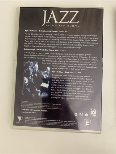 Jazz A Film by Ken Burns Series Complete (DVD, 2000, 4-Disc) Region 4 - Picture 8 of 9