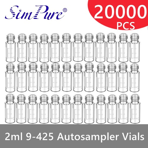 20000X 2ml Autosampler Vials 9-425 Transparent Glass Bottle for HPLC Testing LAB - Picture 2 of 21