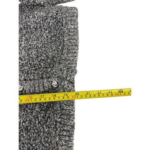 Massimo Dutti Women Cardigan Sweater M Medium Gray Alpaca blend 5756/629 NWT - Picture 17 of 17