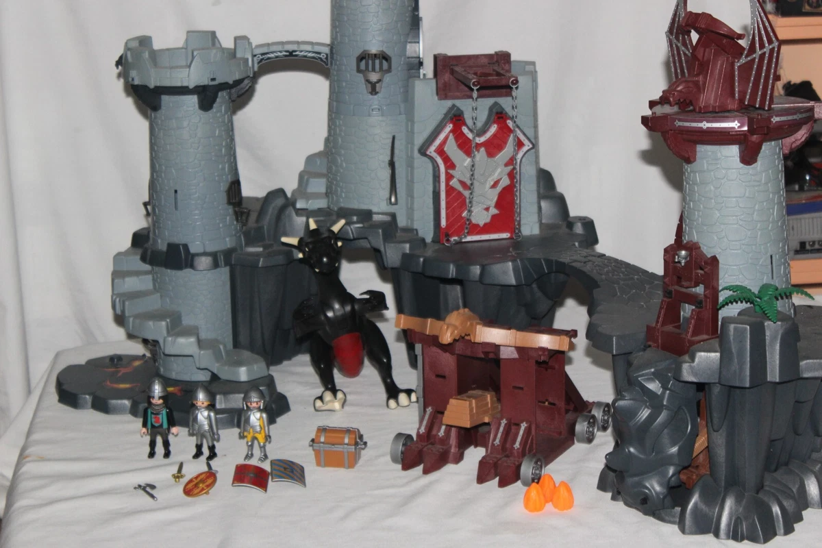 Lot Playmobil Dragons - Forteresse 5479 + Dragon 4838 + Ninjas 5629