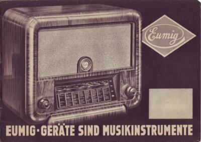 Eumig-Geräte sind Musikinstrumente