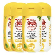Deodorant Powder Taoyeablok Antiperspirant Natural Herbal Thai Odor Alum 22g x4