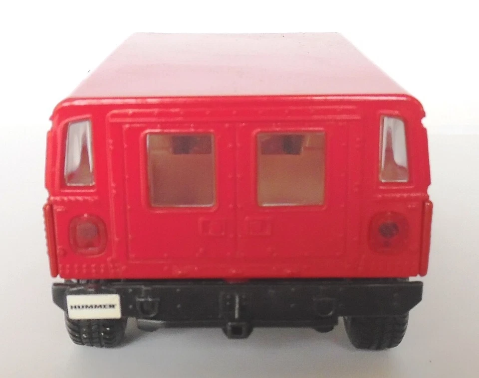 1:27 Maisto Orange/Red Hummer H1 4 Door Wagon Diecast New - Image 4 of 4
