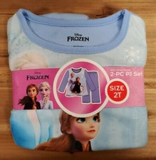 Anna Elsa  Olaf Pajama Set 2T Disney Frozen Girls Flannel 2Pc PJ's NEW