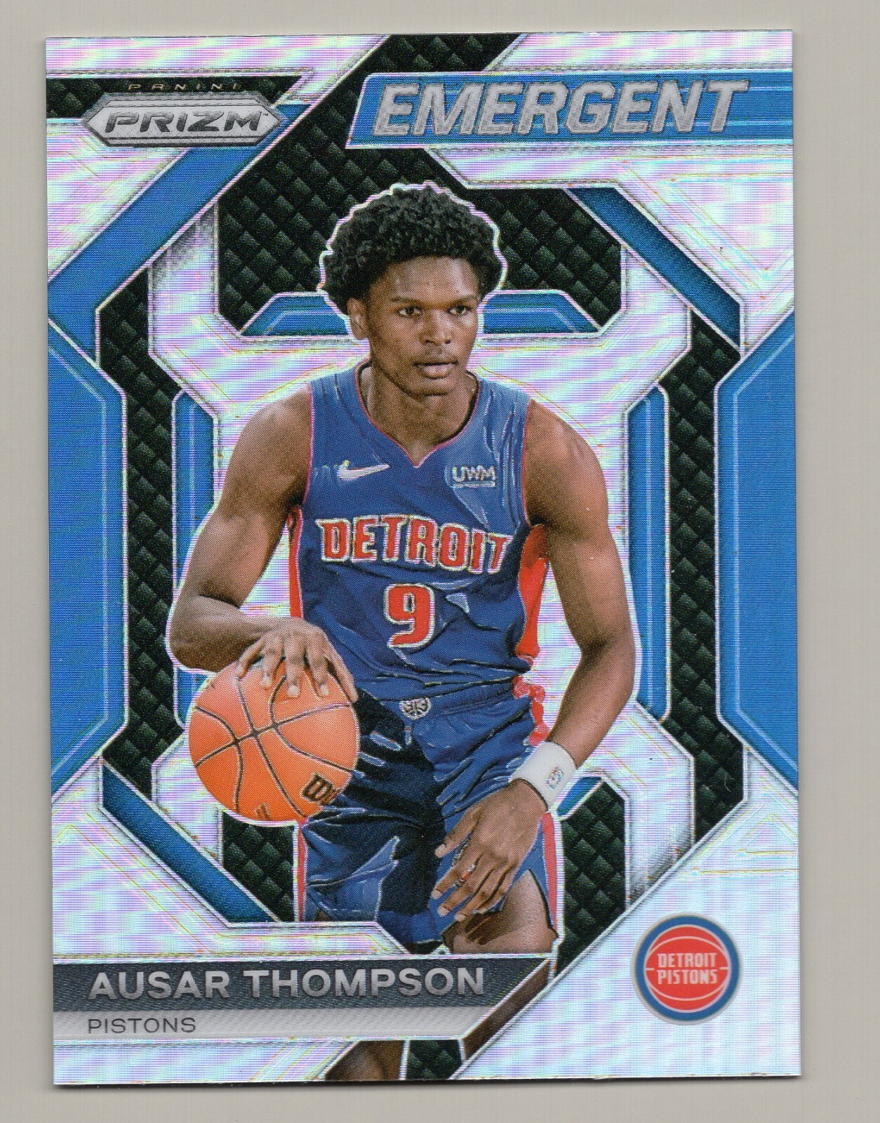 2023-24 Panini Prizm Emergent #7 Ausar Thompson Silver Prizm Rookie RC
