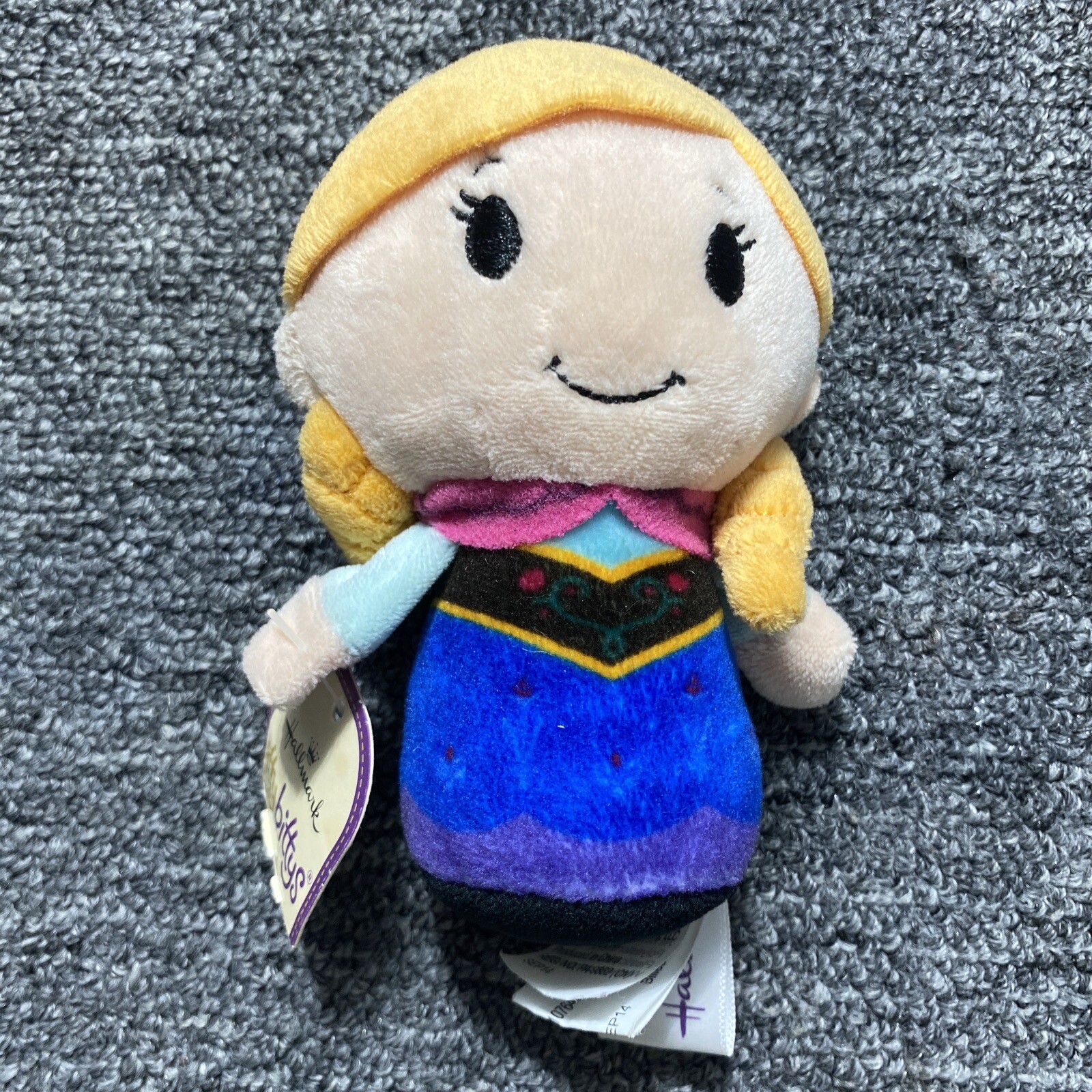 Hallmark Itty Bitty Bittys ANNA (Disney's Frozen Movie) Plush Stuffed