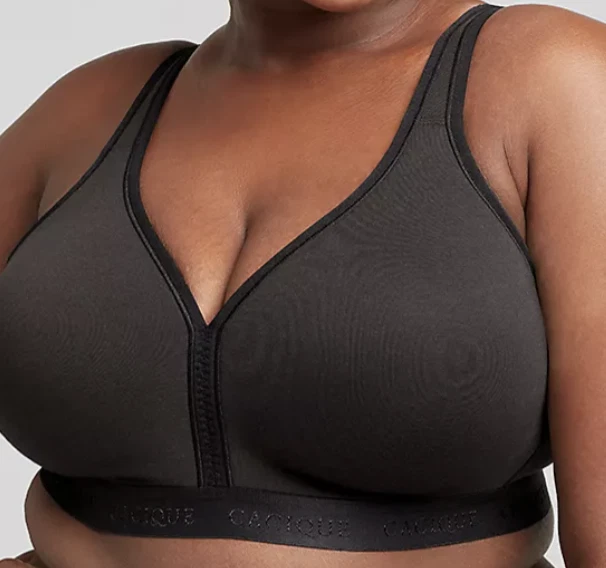 Sujetador Lane Bryant Cacique ligeramente forrado sin aros negro blanco beige Foto 3 de 4