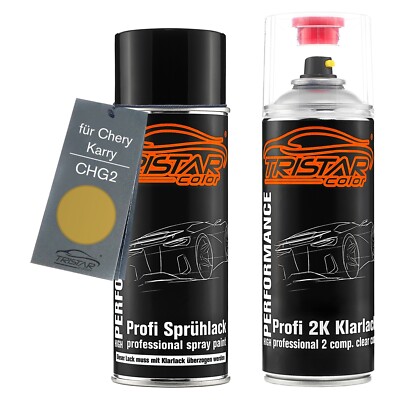 Autolack 2K Spraydosen Set für Chery Karry CHG2 Huang Jue Gold Metallic