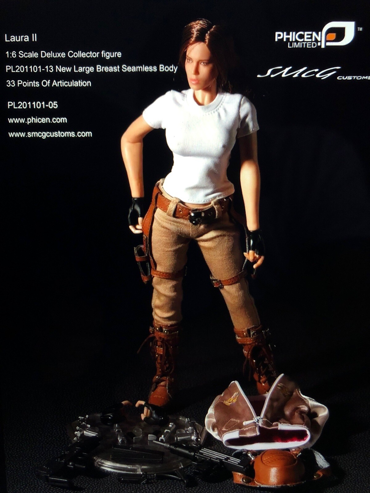 Lara Croft 1:6 Tomb Raider Phicen Rare 