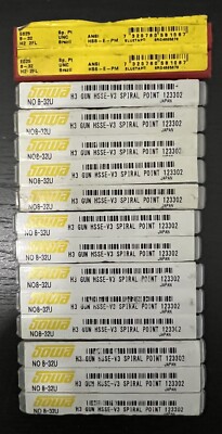 Sowa Tool 123302 8-32 UNC Yellow Ring HSSE-V3 Spiral Point Tap