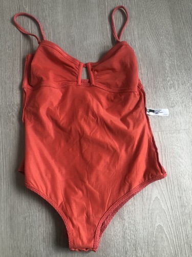Badeanzug Gr M abnehmbaren Trägern in rot orange fuchsia von Princesse tamtam - Bild 8 von 9