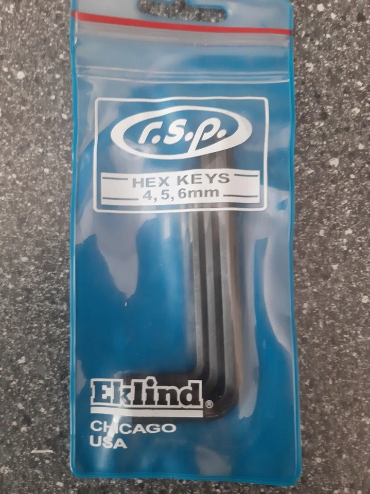 allan key set 4 5 6mm L Hex Head Keys  x 10 sets  by EKLIND USA - Image 4 of 4