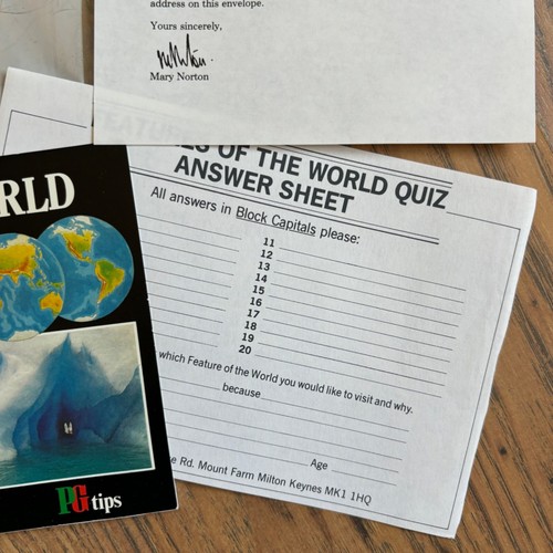 Features of the World Unused Brooke Bond Tea Card Album Original Letter Envelope - Picture 3 of 8