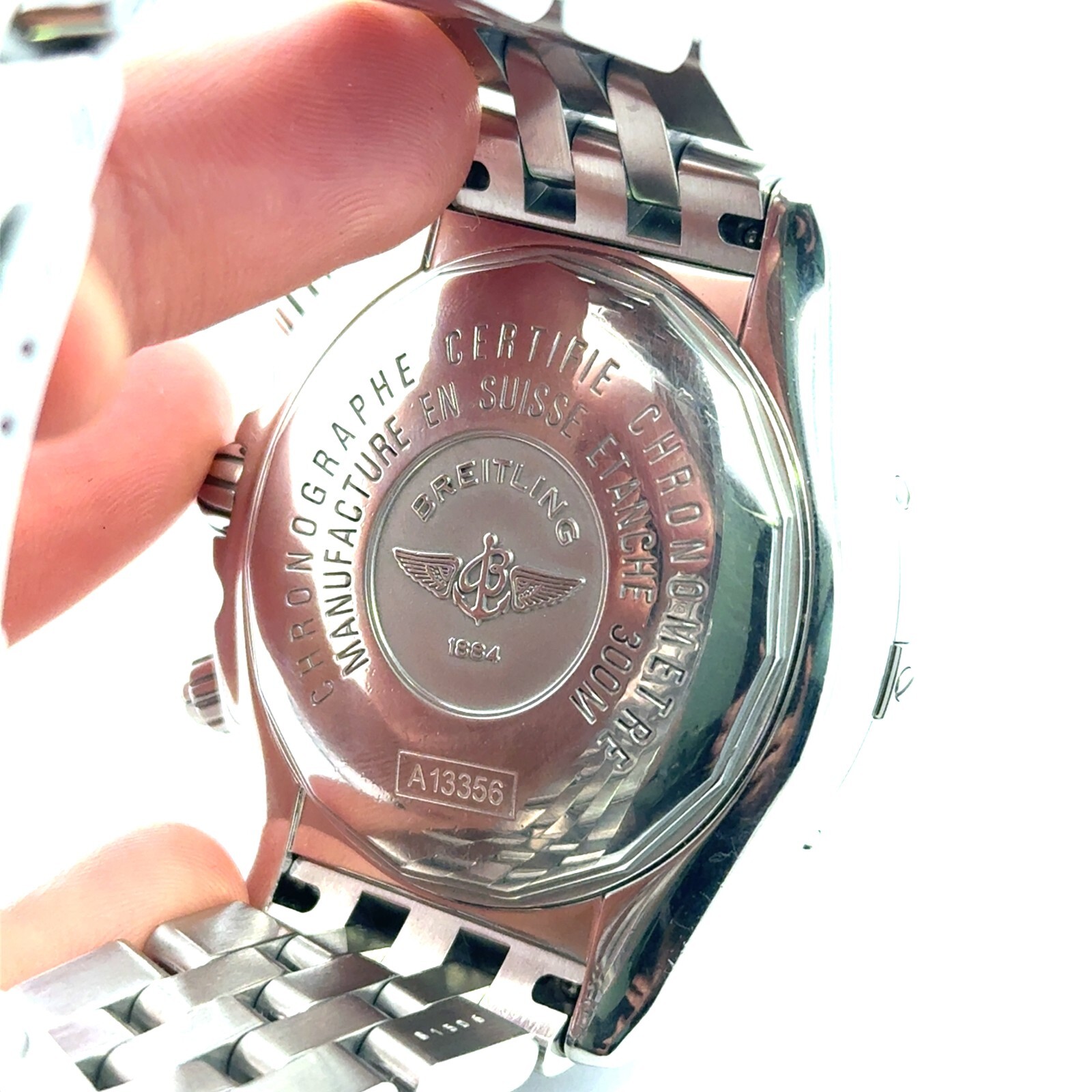 Breitling automatic chronograph A13356 retail $45… - image 6
