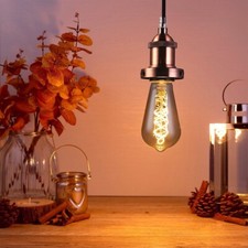 Copper Pendant Light Antique 85cm Drop E27 Home TCP Decorative Ceiling Lighting