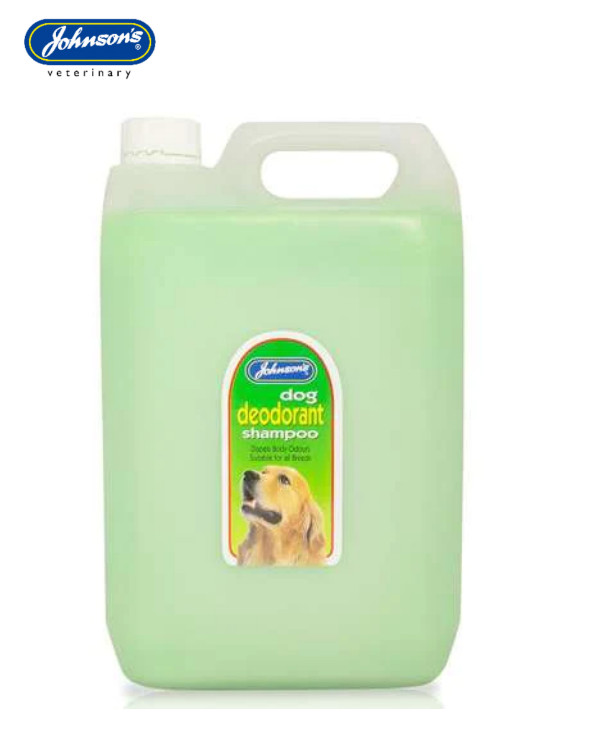 JOHNSONS DOG DEODORANT SHAMPOO DOG GROOMING COAT CARE 5LTR BULK