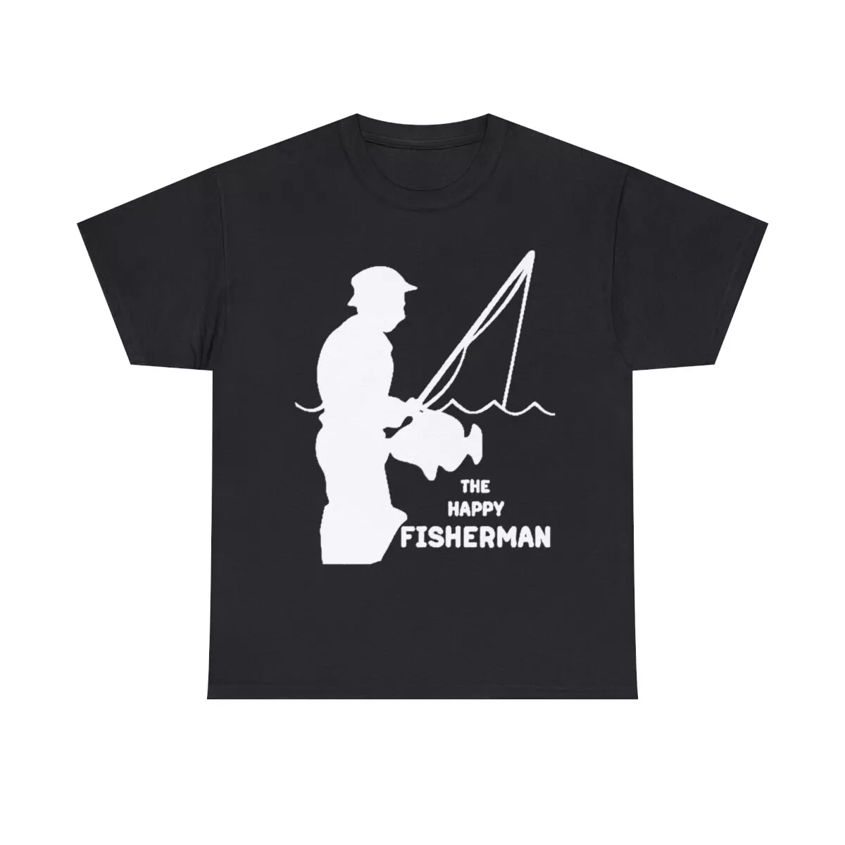 The Happy Fisherman T-Shirt , Happy Fisherman Shirt Vintage old Tee