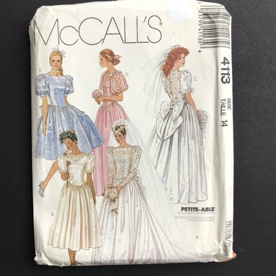 McCall/'s Pattern #4113 Uncut Misses/' Bridal and Bridesmaids/' Gowns /& Dresses