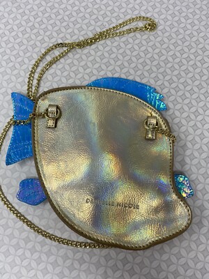 Danielle Nicole Disney Little Mermaid Flounder Small Crossbody Bag