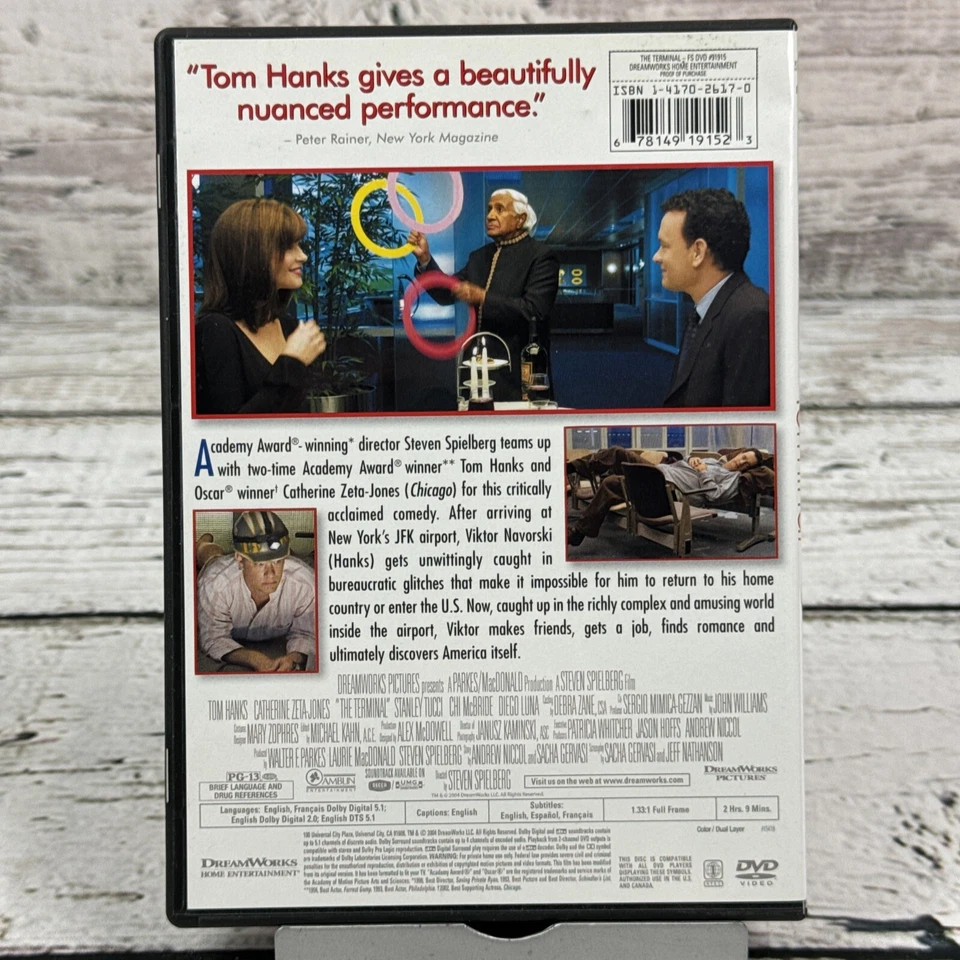 The Terminal (Full Screen Edition) [DVD 2015] Tom Hanks Catherine Zeta-Jones - Image 2 of 3
