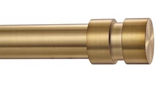 BRIOFOX Gold Adjustable Modern Curtain Rods 1 Inch for Windows 38 to 72 inch