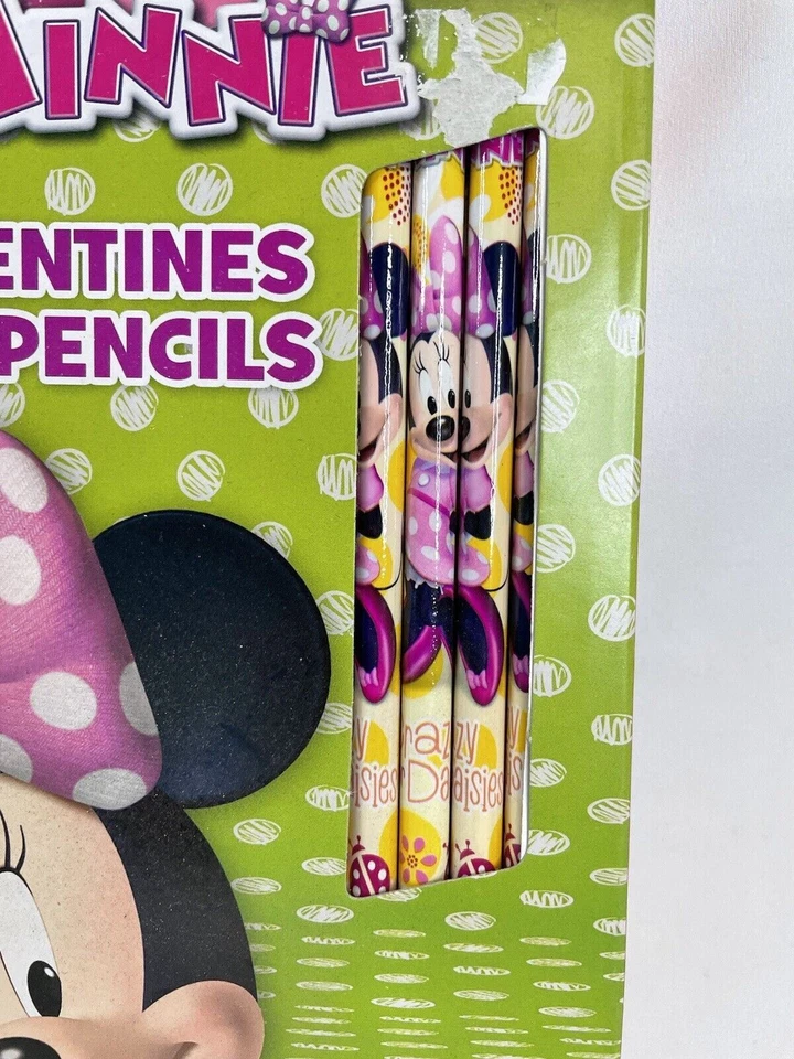 Disney Princess Fairies Minnie Mouse Valentine Cards with Pencils 48 Cards - Image 4 of 4