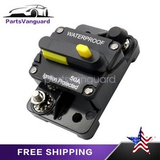 DC 12V Circuit Breaker Reset Car Auto Marine Stereo Audio FuseInverter 50AMP