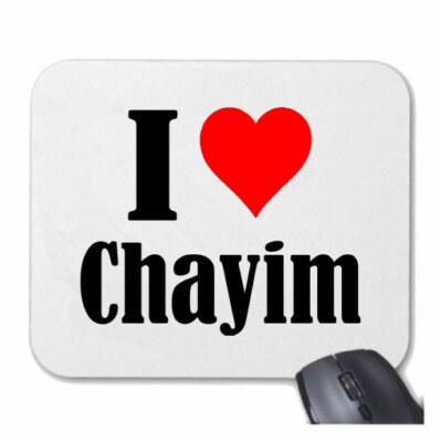 MOUSEPAD Mauspad I Love Chayim Ich Liebe Chayim
