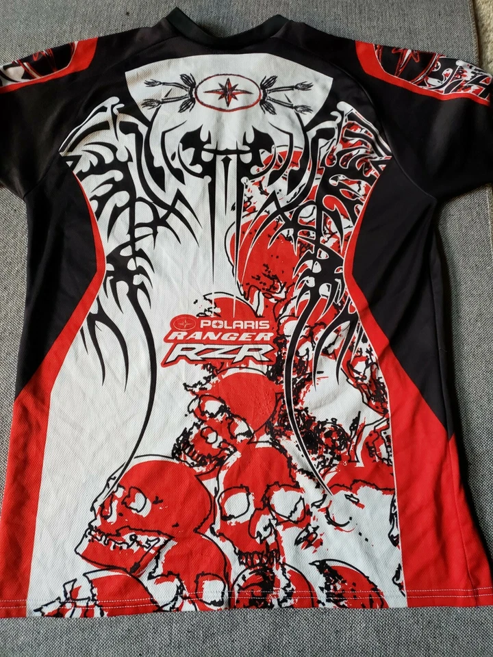 Polaris RZR Ranger Racing Mens L/S Jersey Large Motocross Snowmobile EUC - Image 2 of 3