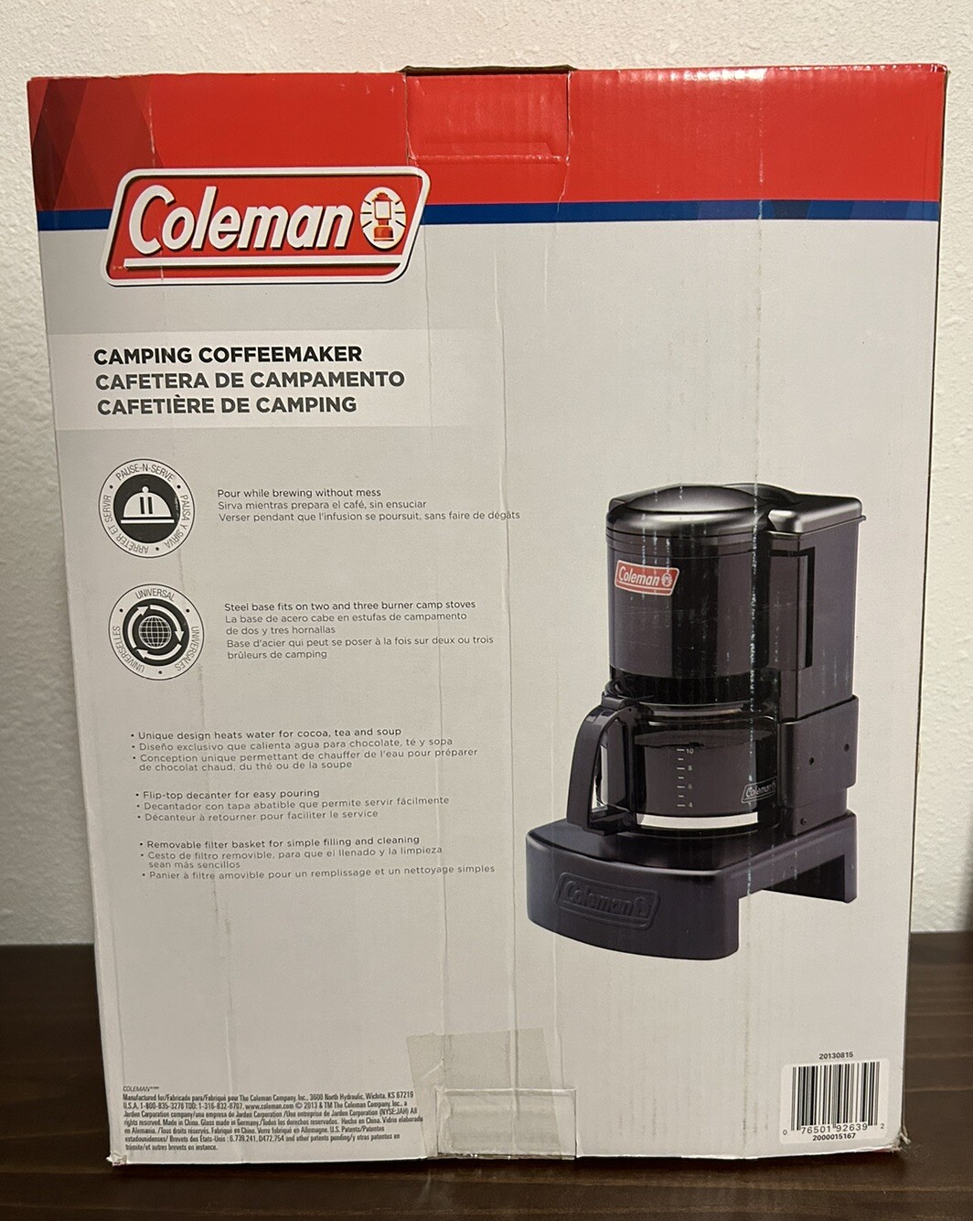 Coleman Camping 10 Cup Coffee Maker Black 76501926392 eBay