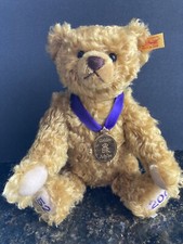 STEIFF golden jubilee ER II Teddy bear 1952-2002 30cm. 660740 Genuine Mohair