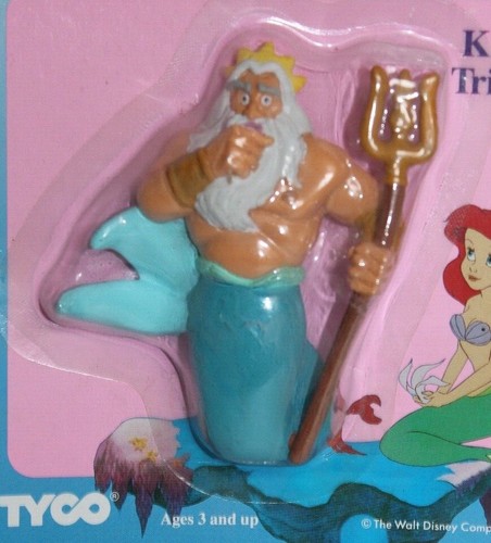 Packaged THE LITTLE MERMAID King Triton Figurine TYCO Disney