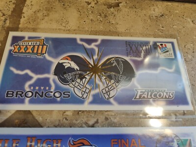 4 DENVER BRONCO Super Bowl XXXII & XXXIII & MILE HI FINAL GAME