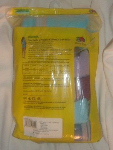WOMENS HEATHER BIKINI PANTIES FRUIT OF THE LOOM COTTON SIZE 9 (2X) NEW 12 PACK - Picture 2 of 2